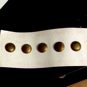 Vtg 5 Memories Button Covers on original card.